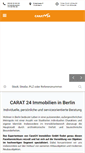 Mobile Screenshot of carat24-immobilien.de