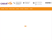 Tablet Screenshot of carat24-immobilien.de